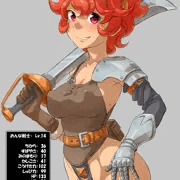 [宣伝]　ダンジョンで良装備を入手した女冒険者さん
