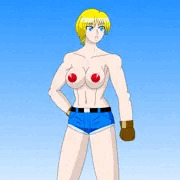 上のみ裸のルシア