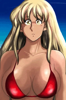 正面顔の麗子