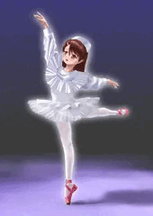 昔っぽいナース服風バレリーナ