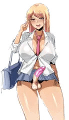 ふたなりちんぽ黒ギャル援交JK