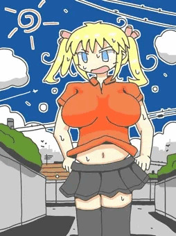 暑い……