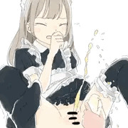 おしっこのお世話をしているときに、おしっこが出ちゃう新人メイドさん