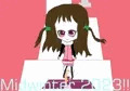 雪兎に扮して小便を柔らかな感じで噴き出す少女
