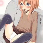 ソファーでズブり