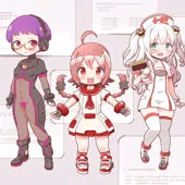 ファミコン娘とメガドライブ娘とPCエンジン娘