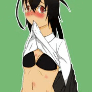 たくしあげ黒ビキニ初霜ちゃん