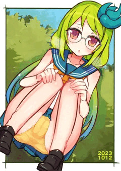キミドリさんの野外うんち排泄シチュ