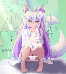 屈みこみうちのこ雪月華