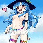 透けスカート天子ちゃん