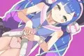 スカートをひらひらさせて挑発するウナガキ