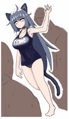 猫耳スク水メイドとにゃんにゃん