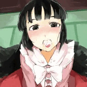 白くてどろっとしたものを口にため込んでるぐーや
