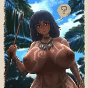 男性を初めてみた部族っ娘