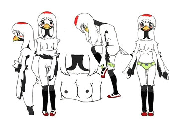 鶴さんすっぽんぽん