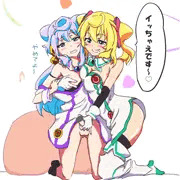 三号ちゃんに背後手コキ♡