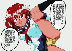 セルアニメ版艦これの雷ちゃん。
