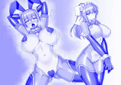 アヘ顔でガニ股腰ヘコダンスをする爆乳マリー（即落ち）