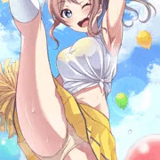 「がんばれっ♡がんばれっ♡♡」