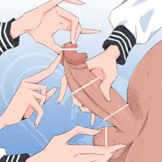 複数の女子生徒によってたかってイタズラされる教師ちんぽ♪