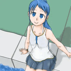 水着姿五月雨ちゃん