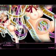 少女の子宮に寄生虫が侵入する断面図アニメ