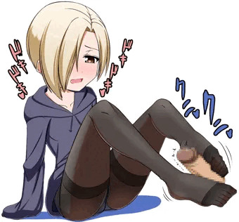 小梅ちゃんのパンスト足コキ