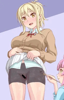 愛さんのスパッツをよく見ると…