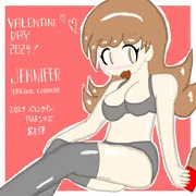 過去絵シリーズ　エロバレンタイン　〜チョコまみれの美女〜
