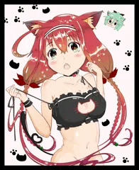 パワーポイントでねこランジェリー江風ちゃん