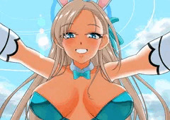 覆いかぶさってくるバニーアスナ