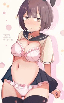 下着付き逆バニーセーラー服