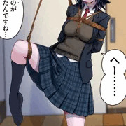 ダウナー系制服女子の緊縛反応