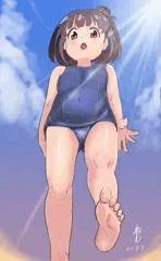 スク水育ちゃんに砂浜で踏まれたい人生だった