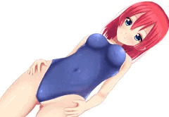 水着の女の子（全裸差分）