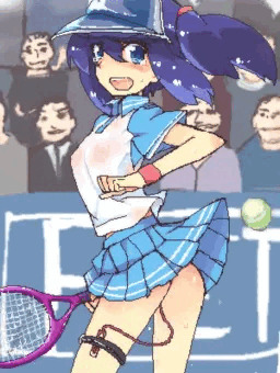 露出テニス２