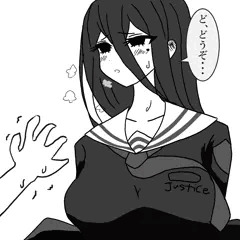ハスミが本当にさわらてくれる・・・