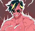 短髪赤鬼さん