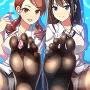 加蓮ちゃんとしぶりんの足裏