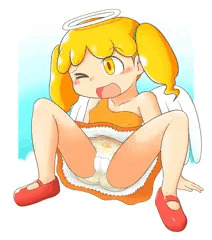 ポエットちゃん(4ver.)が尻もち☆