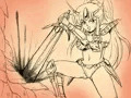 ルドベキア　一撃　線画