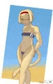 今はやりのあの水着です。