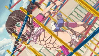 ジャングルジムでジャングルする。