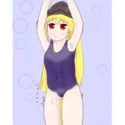 スク水おもらしブラックちゃん！