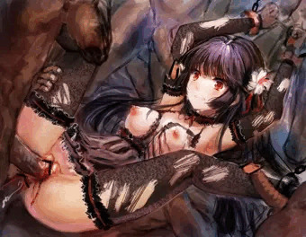 黒髪パッツンは