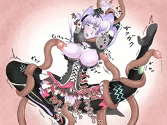 お題：ゼノブレイド2のメイが触手に犯され、中出し絶頂(修正＆着色)