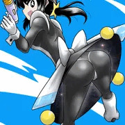 レトロSF風ピッチリスーツメイドお姉さん