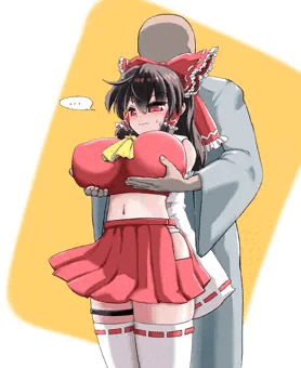 霊夢さんを支える