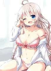 寝起きなあかりちゃん