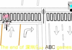 観戦の為に籠球アリーナを目指し疾走する可憐な庭球少女